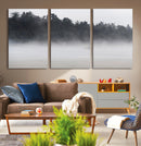 Surfer Fog Wall Art Canvas Print – Framed Foggy Beach Scene by MyGreatCanvas | Canvas Wall Art Prints | Photo Prints & Wall Decor