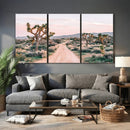 Joshua Tree Park Wall Art Canvas Print – Framed Desert Road by MyGreatCanvas | Canvas Wall Art Prints | Photo Prints & Wall Decor