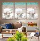 Calm Beach Wall Art – Framed Turquoise Water Canvas Artwork, by MyGreatCanvas | Canvas Wall Art Prints | Photo Prints & Wall Decor