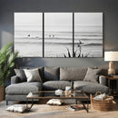 Surfer Silhouette Wall Art Canvas Print – Framed Calm Ocean by MyGreatCanvas | Canvas Wall Art Prints | Photo Prints & Wall Decor