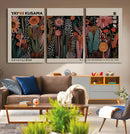 Modern Japanese Wall Art Canvas Print – Framed Abstract