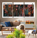 Modern Japanese Wall Art Canvas Print – Framed Abstract