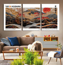 Mount Fuji Wall Art Canvas Print – Framed Abstract Mount