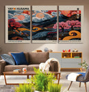 Modern Japanese Wall Art Canvas Print – Framed Contemporary