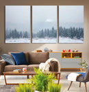 Winter Forest Wall Art Canvas Print – Framed Snowy Landscape by MyGreatCanvas | Canvas Wall Art Prints | Photo Prints & Wall Decor