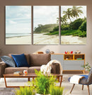 Relaxing Beach Wall Art Canvas Print – Framed Ocean View
