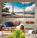 Tropical Beach Wall Art Canvas Print – Framed Ocean Waves