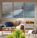 Ocean Waves Wall Art Canvas Print – Framed Coastal Serenity