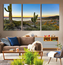Saguaro Cactus Wall Art Canvas Print – Framed Desert Sunset by MyGreatCanvas | Canvas Wall Art Prints | Photo Prints & Wall Decor
