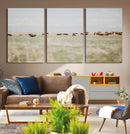Bison Herd Wall Art Canvas Print – Framed Western Bison