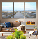 Beach Boardwalk Wall Art Canvas Print – Framed Coastal