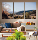Rustic Landscape Wall Art Canvas Print – Serene Valley Scene