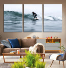 Surfer on Wave Wall Art Canvas Print – Framed Ocean by MyGreatCanvas | Canvas Wall Art Prints | Photo Prints & Wall Decor