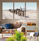 Desert Mailboxes Canvas Print – Framed Minimal Western by MyGreatCanvas | Canvas Wall Art Prints | Photo Prints & Wall Decor