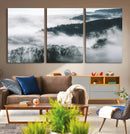 Foggy Forest Landscape Wall Art Canvas Print – Misty by MyGreatCanvas | Canvas Wall Art Prints | Photo Prints & Wall Decor