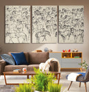 Wild Horse Stampede Wall Art Canvas Print – Monochrome by MyGreatCanvas | Canvas Wall Art Prints | Photo Prints & Wall Decor