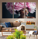 Black Beauty Petal Crown Wall Art Canvas Print – Floral by MyGreatCanvas | Canvas Wall Art Prints | Photo Prints & Wall Decor