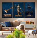 Lady Justice Wall Art Canvas Print – Elegant Gold Legal by MyGreatCanvas | Canvas Wall Art Prints | Photo Prints & Wall Decor