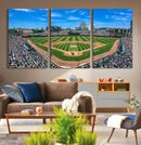 Wrigley Field Baseball Stadium Canvas Wall Art – Packed by MyGreatCanvas | Canvas Wall Art Prints | Photo Prints & Wall Decor