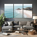 Aerial Beach Wall Art Canvas Print, Coastal Ocean Waves and by MyGreatCanvas | Canvas Wall Art Prints | Photo Prints & Wall Decor