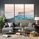 Sunset Surfing Wall Art Canvas Print, Ocean Wave Surfer with by MyGreatCanvas | Canvas Wall Art Prints | Photo Prints & Wall Decor