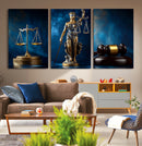 Justice Scales Statue Wall Art, Lady Justice Canvas Print, by MyGreatCanvas | Canvas Wall Art Prints | Photo Prints & Wall Decor