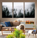 Foggy Pine Forest Canvas Wall Art by MyGreatCanvas | Canvas Wall Art Prints | Photo Prints & Wall Decor