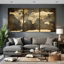 Large Framed Vintage World Map Wall Art Print for Home Wall by MyGreatCanvas | Canvas Wall Art Prints | Photo Prints & Wall Decor