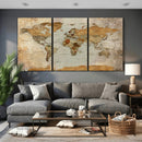 World Map Canvas Print – Detailed Map of the World Wall Art by MyGreatCanvas | Canvas Wall Art Prints | Photo Prints & Wall Decor