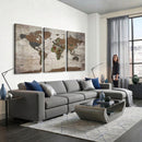 World Map Canvas Print – Framed Detailed Map of the World