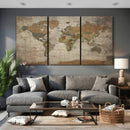 World Map Canvas Print – Framed Travel Map Wall Art for by MyGreatCanvas | Canvas Wall Art Prints | Photo Prints & Wall Decor