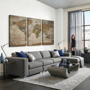 World Map Canvas Print – Framed Travel Map Wall Art for