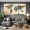 World Map Canvas Print – Framed Detailed Map of the World by MyGreatCanvas | Canvas Wall Art Prints | Photo Prints & Wall Decor