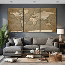 World Map Wall Art Canvas Print, Framed Map Art Picture by MyGreatCanvas | Canvas Wall Art Prints | Photo Prints & Wall Decor
