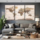 World Map Canvas Print – Framed Travel Map Wall Art for by MyGreatCanvas | Canvas Wall Art Prints | Photo Prints & Wall Decor