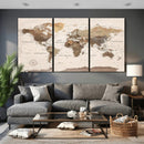World Map Canvas Print – Framed Detailed Map of the World by MyGreatCanvas | Canvas Wall Art Prints | Photo Prints & Wall Decor
