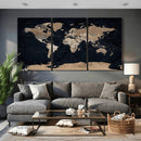 Grunge Wall Art World Map Canvas Print by MyGreatCanvas | Canvas Wall Art Prints | Photo Prints & Wall Decor