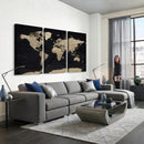 World Map Wall Art Print – Detailed Map of the World Wall