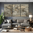 World Map Canvas Print – Detailed Map of the World Wall Art