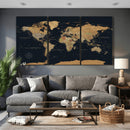 Framed Large World Map Wall Art Canvas Print – Stunning by MyGreatCanvas | Canvas Wall Art Prints | Photo Prints & Wall Decor