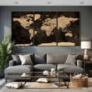 World Map Canvas Print – Detailed Map of the World Wall Art