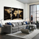 Extra Large World Map Canvas Print – Detailed Map Classic