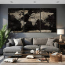 Detailed World Map Wall Art Print - Large Framed World Map