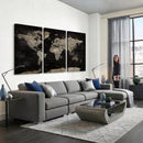 Detailed World Map Wall Art Print - Large Framed World Map