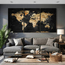 World Map Canvas Wall Art with Famous Landmarks – Framed by MyGreatCanvas | Canvas Wall Art Prints | Photo Prints & Wall Decor