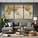 World Map Canvas Print – Detailed Map of the World Wall Art by MyGreatCanvas | Canvas Wall Art Prints | Photo Prints & Wall Decor