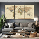 Extra Large World Map Canvas Print – Detailed Map of the by MyGreatCanvas | Canvas Wall Art Prints | Photo Prints & Wall Decor