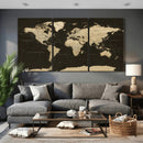 World Map Canvas Print – Framed World Map Wall Art for
