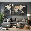 World Map Canvas Print – Detailed Map of the World Wall Art by MyGreatCanvas | Canvas Wall Art Prints | Photo Prints & Wall Decor