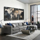 World Map Canvas Print – Detailed Map of the World Wall Art